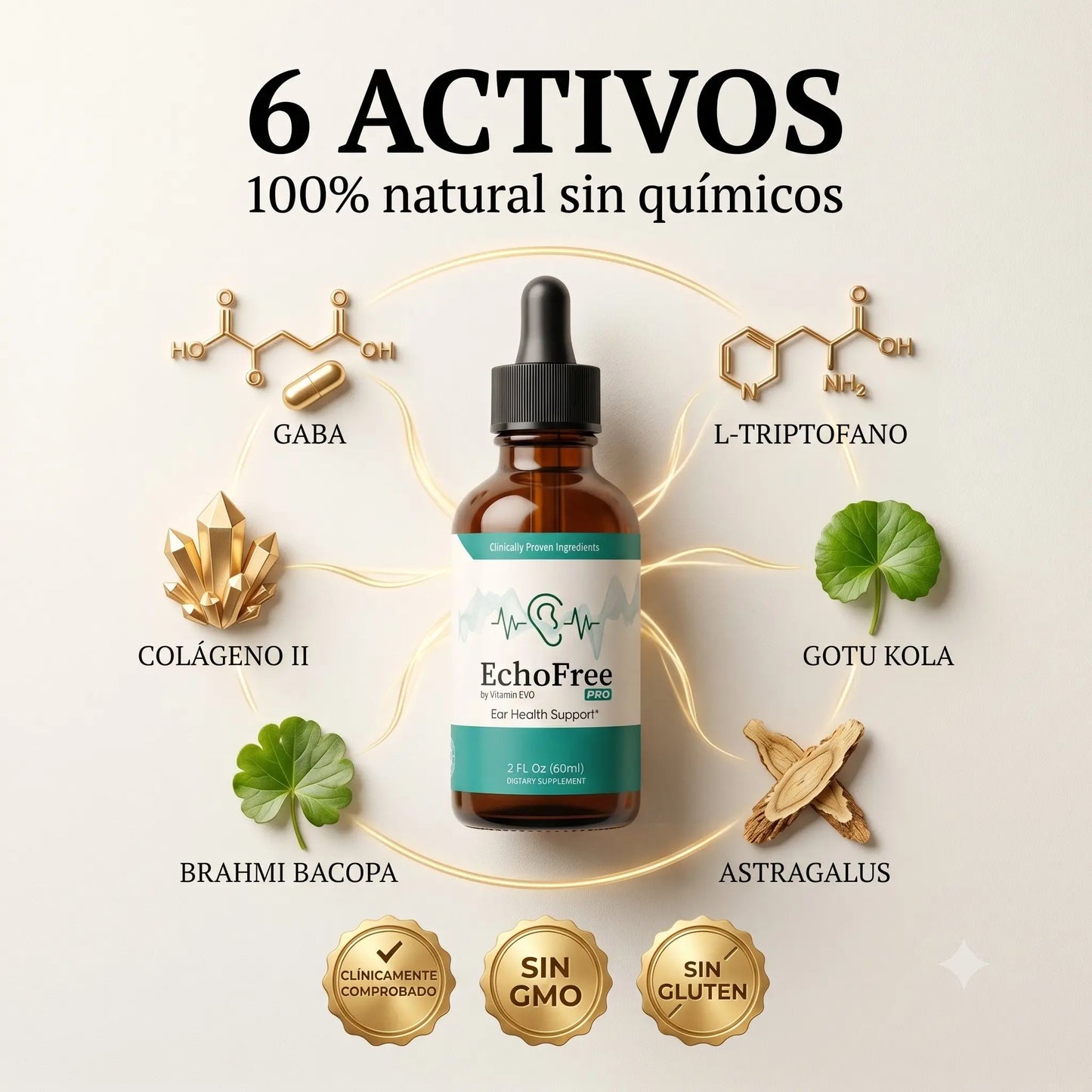 EchoFree Pro — Alivio Natural del Zumbido en Oídos · Salud Auditiva
